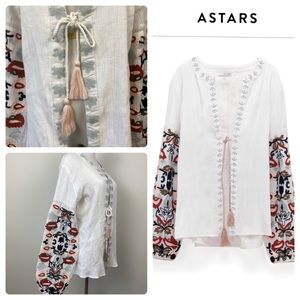 Anthropologie Lost in Paradise Embroidered Cardigan Jacket NWT